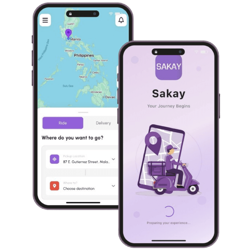 Sakay Mobile App - Book your ride anytime, anywhere